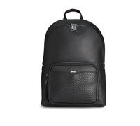 BOSS Sac à dos de loisirs noir en cuir pour homme - Zair Backpack 302163