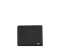 BOSS Hommes Zair Trifold N. Portefeuille à Logo argenté imprimé en Transfert