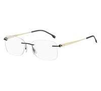 BOSS HUGO 1424 Lunettes, Matte Black Gold, 56 pour homme, Matte Black Gold