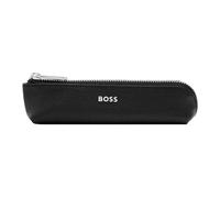 BOSS Étui à stylos en cuir grainé noir avec logo - Style Small pen case Classic Grained Black, 58218939 Noir pcs.