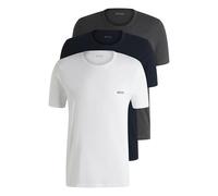 Hugo Boss T-shirt RN 3P Classic – Lot de 3 coton logo brodé Gris/Noir/Blanc XXL Homme