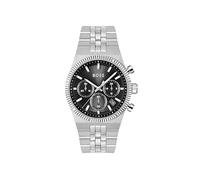 BOSS Montre chronographe Candor à cadran noir et lunette cannelée - Style CANDOR PRIME, 58733278 Couleur argentée pcs.