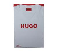 BOSS Hugo-Round 50325440 Lot de 2 t-shirts à col en V pour homme Noir et blanc Stretch Fit 50325440 (as8, Alpha, X_l, Regular, Regular), Multicolore, XL