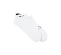 BOSS Lot de deux paires de chaussettes longueur cheville avec logos - Style 2P AS Iconic Loop CC, 50554563 Blanc 43-46