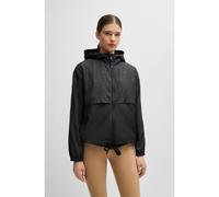 BOSS Imperméable d’équitation à monogramme double B - Style LOUISE RAINJACKET, B5W1401 Noir L