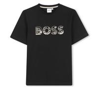 BOSS T-shirt en jersey de coton avec logo artistique pour enfant - Style J52358/09B12A, J52358 Noir 150