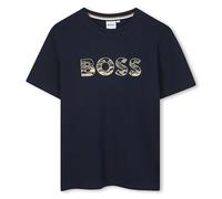 BOSS J52358 T-Shirt, Bleu Cargo, 12 Ans Garçon