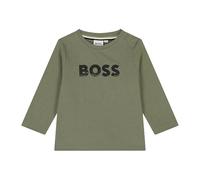 Boss - T-shirt À Manches Longues - Tilleul - Garçon - 18 Mois