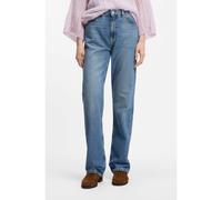 BOSS Jean droit en denim bleu moyen, à taille haute - Style C_ADA HR 16.0, 50561635 Bleu 28/32