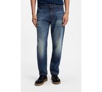 BOSS Jean fuselé effet usé en denim stretch confortable - Style TROY _2_Hybrid BO, 50553298 Bleu 30/32