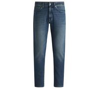 BOSS Hommes Onyx BO Jean Tapered Bleu en Denim Stretch Confortable