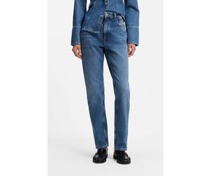 BOSS Jean Regular en denim mi-foncé doux au toucher peau de pêche - Style C_ADA SLIM HR 2.0, 50564443 Bleu foncé 28/30