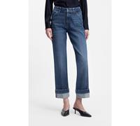 BOSS Jean Slim en denim stretch indigo à revers - Style PARKWAY SLIM STRAIGH, 50552428 Bleu 33/32