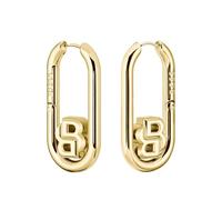 BOSS Boucles d’oreilles dorées à monogramme double B - Style DOUBLE B SWING, HB1580629 Couleur dorée pcs.