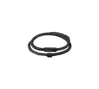 BOSS Jewelry Bracelet en cuir pour Homme Collection BLENDED Noir - 1580150M