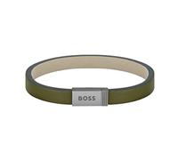 BOSS Jewelry Bracelet en cuir pour Homme Collection JACE Vert - 1580338S