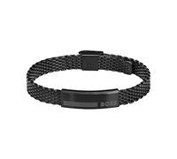BOSS Jewelry Bracelet en Maille pour Homme Collection ALEN en Acier Inoxydable Noir - 1580612