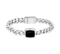 BOSS Jewelry Bracelet pour Homme Collection ODELL en Acier Inoxydable Avec Onyx Noir