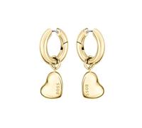 BOSS Jewelry Clous d'Oreilles pour Femme Collection HONEY LOVE en Or Jaune avec un Pendentif en Forme de Cœur - 1580641