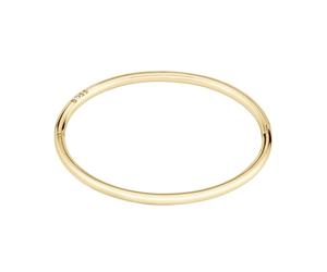 BOSS Jewelry Collie, Jonc et Boucles d'Oreilles Créoles pour Femme Collection LIVE en Acier Inoxydable avec placage Or Jaune avec un Charm