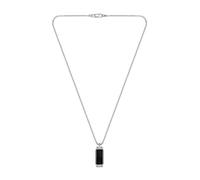 BOSS Jewelry Collier pour Homme Collection BENNETT en Acier Inoxydable avec une Plaque Gravée - 1580263