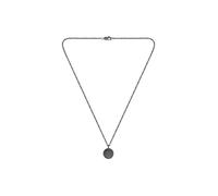 BOSS Jewelry Collier pour Homme Collection DOUBLE B COIN en Acier Inoxydable avec un Charm en Forme de Pièce - Disponibles en Argent ou Noir