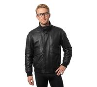 BOSS Veste bomber en cuir rembourrée avec poches à rabat - Style Jolights, 50566593 Noir 54