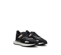 BOSS Baskets style chaussures de running avec semelle extérieure en gomme EVA - Style Jonah_Runn_mx_N, 50498280 Noir 43