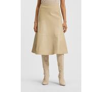 BOSS Jupe à la coupe évasée en cuir nappa - Style Sevani, 50549157 Beige clair 38