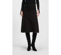 BOSS Jupe coupe évasée en laine bouillie - Style Vicena, 50548111 Noir 38