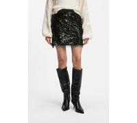 BOSS Jupe courte évasée à sequins partout - Style C_Vycole, 50568295 Noir 40