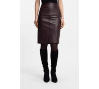 BOSS Jupe crayon en cuir à panneaux - Style Selrita5, 50460741 Violet foncé 46