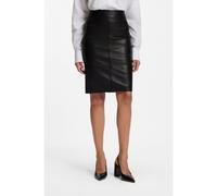 BOSS Jupe crayon Slim en cuir lisse - Style Selrita5, 50460741 Noir 36