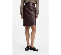 BOSS Jupe crayon Slim en cuir lisse - Style Selrita5, 50460741 Violet foncé 38