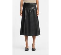 BOSS Jupe en similicuir avec détails de coutures - Style Vicena1, 50556926 Noir 38