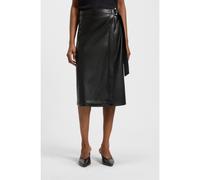 BOSS Jupe portefeuille en similicuir - Style Vinny, 50549242 Noir 38