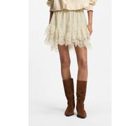 BOSS Jupe-short courte en dentelle à volants - Style C_Toulena_1, 50564708 Jaune clair 46