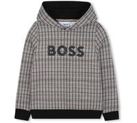 BOSS Sweat à capuche en polaire de coton mélangé à motif imprimé pour enfant - Style J52357/09B04A, J52357 Noir 138