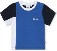 Boss Kids Black Logo T-Shirt, Block Design Bleu électrique 872 12M Male