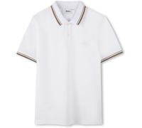 Boss Kids Colour Block Short-Sleeve Polo Blanc 6 Yrs Male