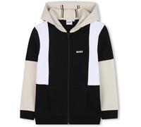Boss Kids Colour Block Zipped Hoodie Noir 09B 8 ans Male
