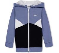 Boss Kids Colourblock Zip Hoodie, Colourblock Design Gris moyen 049 2Y Male