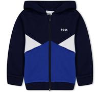 Boss Kids Colourblock Zip Hoodie, Colourblock Design Marine 849 18M Male