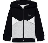 Boss Kids Colourblock Zip Hoodie, Colourblock Design Noir 09B 3Y Male