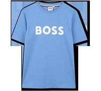 Boss Kids Cotton Logo T-Shirt, Design T-Shirt Bleu marine 12Y Male