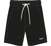 Boss Logo Fleece Shorts Juniors Noir 09B 8 Yrs Male