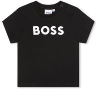Boss Boys' Large Logo Regular Fit T-Shirt Noir 09B 12M Male
