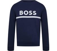 Boss Kids Large Logo Sweatshirt, Logo Design Marine 849 12 ans Male