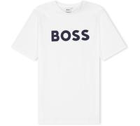 BOSS T-Shirt bleu marine / blanc, Taille 116