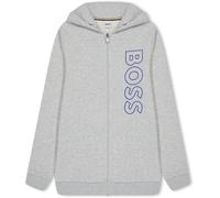 Boss Large Logo Zip Hoodie Juniors Gris A32 14 ans Male